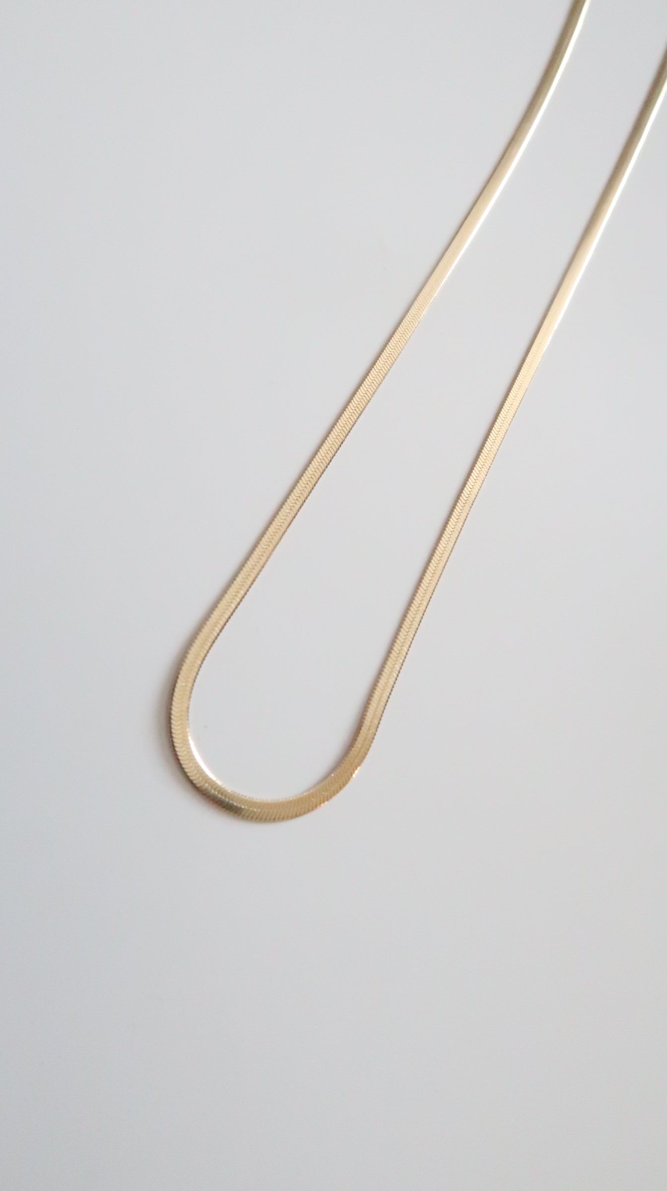 2mm Herringbone necklace