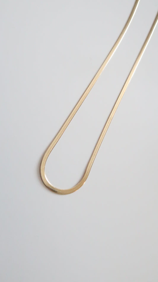 2mm Herringbone necklace