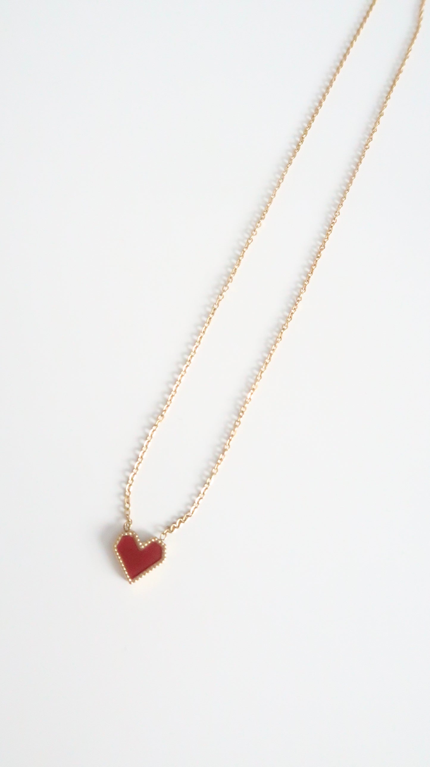 Red heart necklace