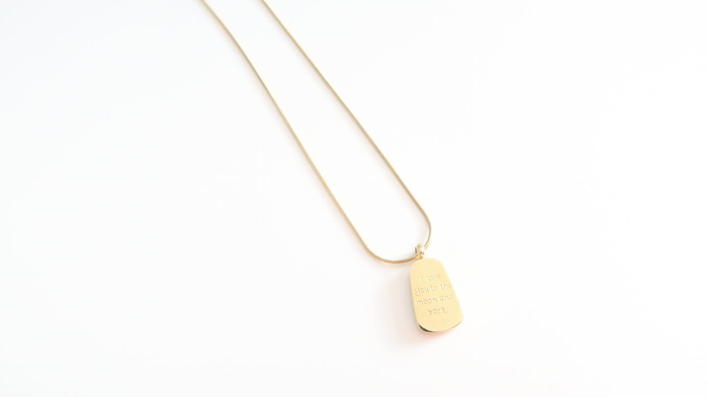 I love you to the moon and back necklace