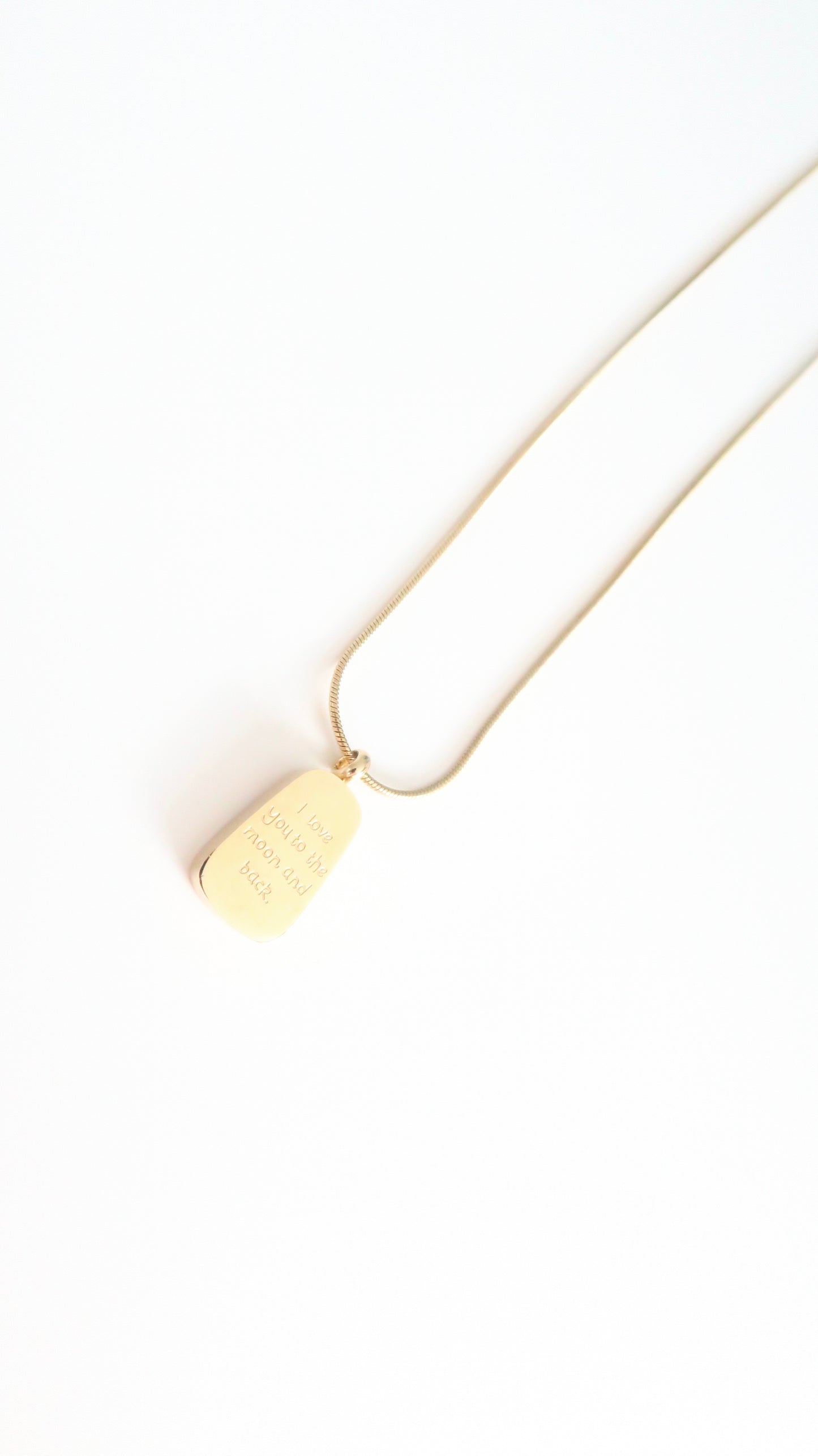 I love you to the moon and back necklace