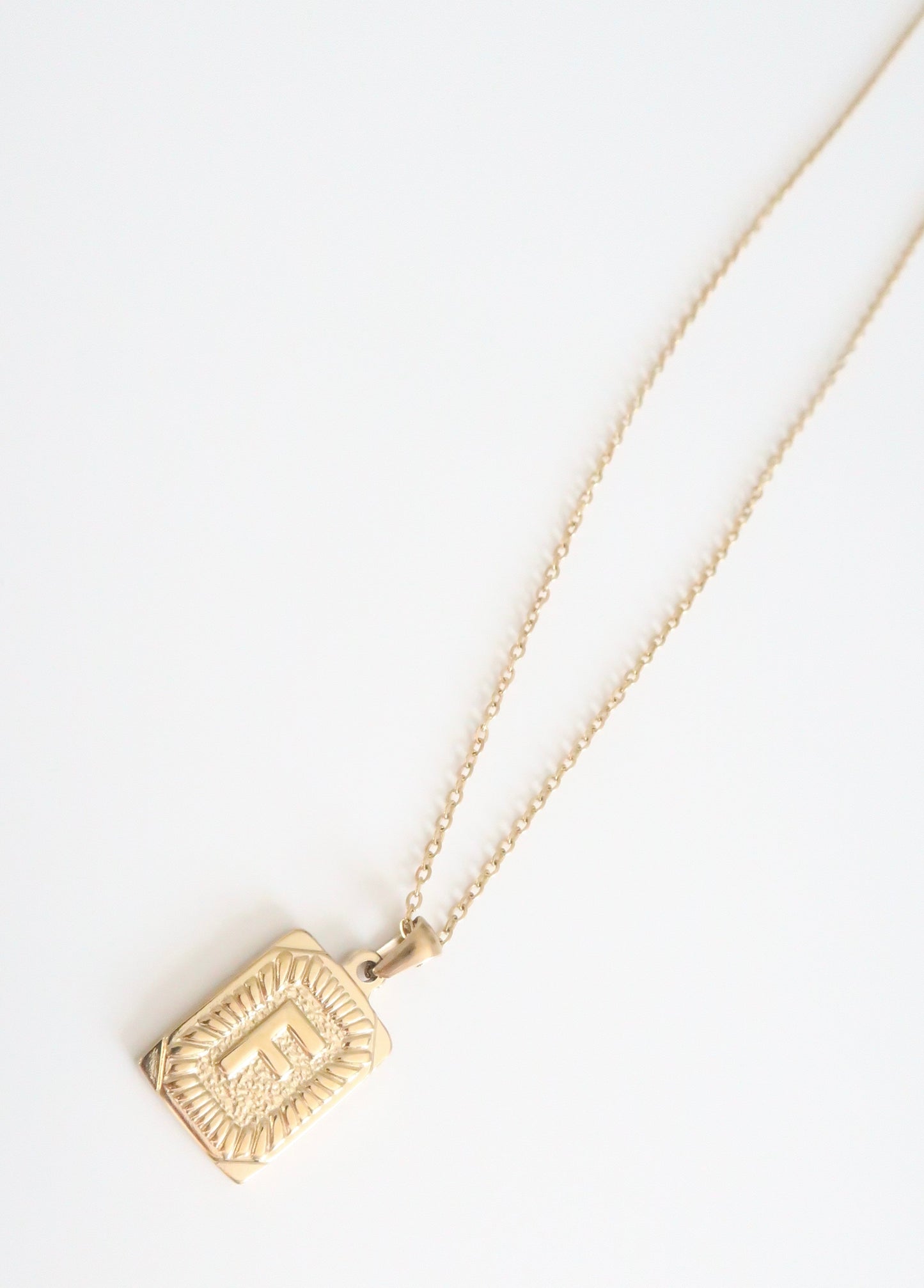 F initial necklace