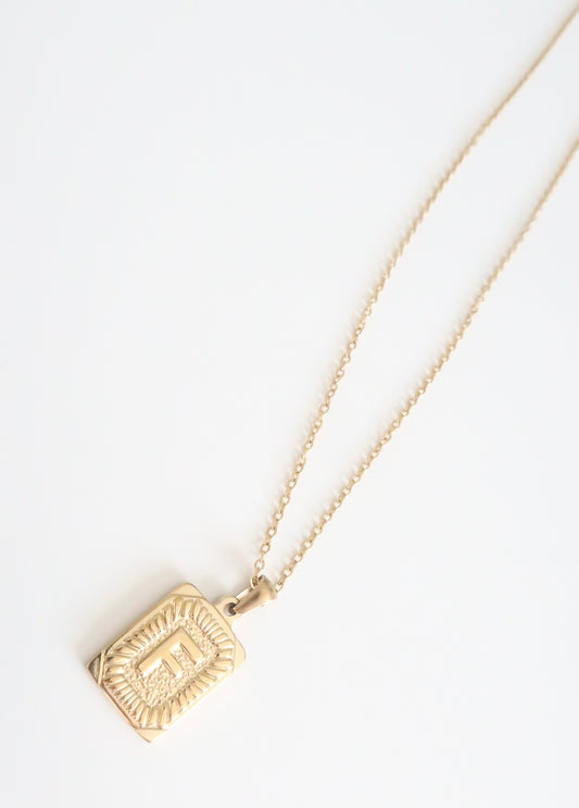 F initial necklace