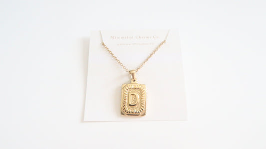 D initial necklace