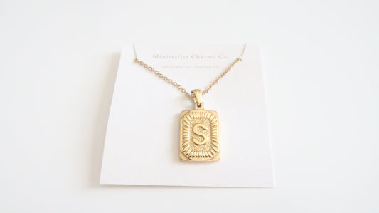 S initial necklace