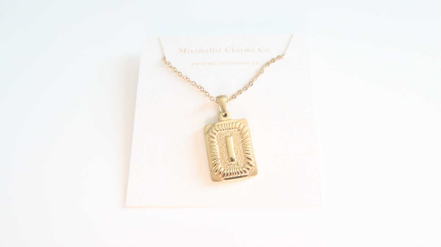 I initial necklace